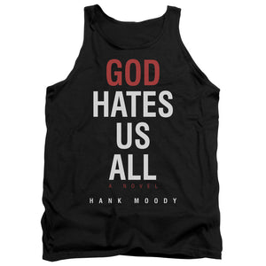 AN OFFCIALLY LICENSED CALIFORNICATION BOOK COVER ADULT UNISEX TANK TOP BLACK