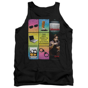 AN OFFCIALLY LICENSED CALIFORNICATION POOR JUDGEMENT ADULT UNISEX TANK TOP BLACK