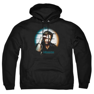 AN OFFCIALLY LICENSED CALIFORNICATION IN HANDCUFFS ADULT UNISEX PULLOVER HOODIE BLACK