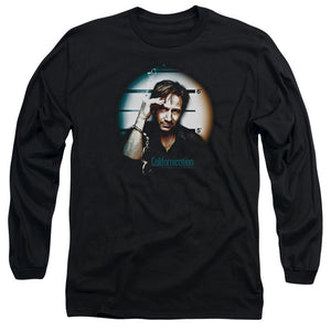 AN OFFCIALLY LICENSED CALIFORNICATION IN HANDCUFFS MEN'S LONG SLEEVE T-SHIRT BLACK