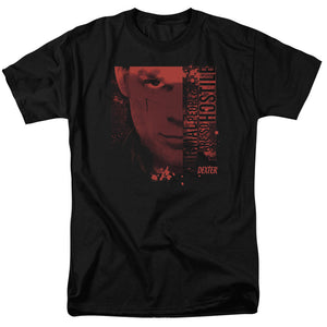 AN OFFCIALLY LICENSED DEXTER NORMAL MEN'S REGULAR FIT T-SHIRT BLACK