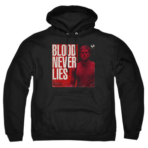 AN OFFCIALLY LICENSED DEXTER COVER ADULT UNISEX PULLOVER HOODIE BLACK