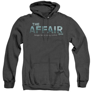 AN OFFCIALLY LICENSED AFFAIR OCEAN LOGO ADULT UNISEX HEATHER PULLOVER HOODIE BLACK