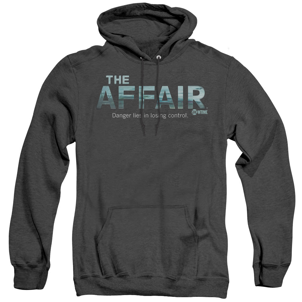AN OFFCIALLY LICENSED AFFAIR OCEAN LOGO ADULT UNISEX HEATHER PULLOVER HOODIE BLACK