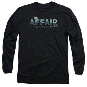 AN OFFCIALLY LICENSED AFFAIR OCEAN LOGO MEN'S LONG SLEEVE T-SHIRT BLACK