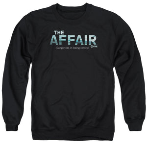 AN OFFCIALLY LICENSED AFFAIR OCEAN LOGO ADULT UNISEX CREWNECK SWEATSHIRT BLACK
