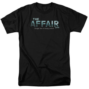 AN OFFCIALLY LICENSED AFFAIR OCEAN LOGO MEN'S REGULAR FIT T-SHIRT BLACK
