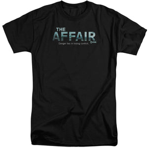AN OFFCIALLY LICENSED AFFAIR OCEAN LOGO MEN'S TALL FIT T-SHIRT BLACK