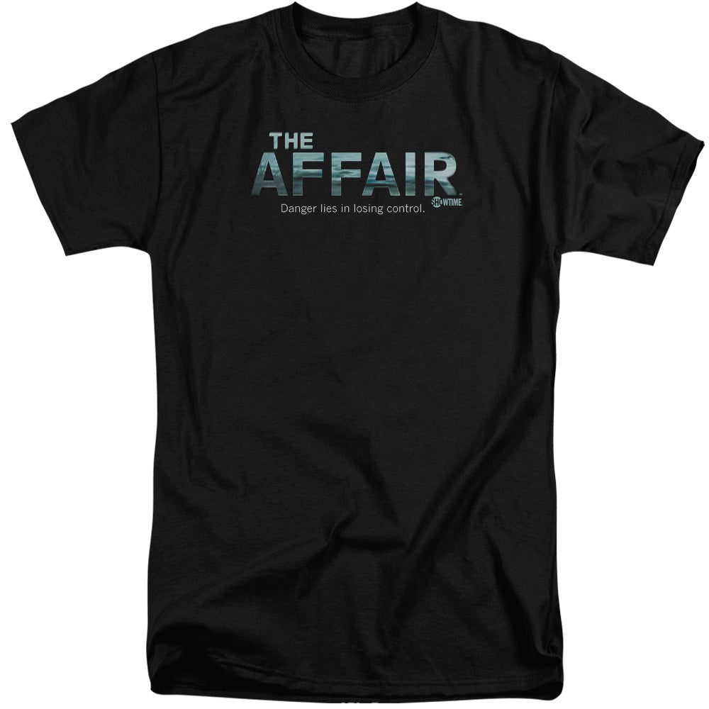 AN OFFCIALLY LICENSED AFFAIR OCEAN LOGO MEN'S TALL FIT T-SHIRT BLACK
