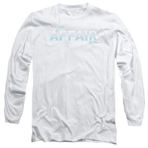 AN OFFCIALLY LICENSED AFFAIR LOGO MEN'S LONG SLEEVE T-SHIRT WHITE