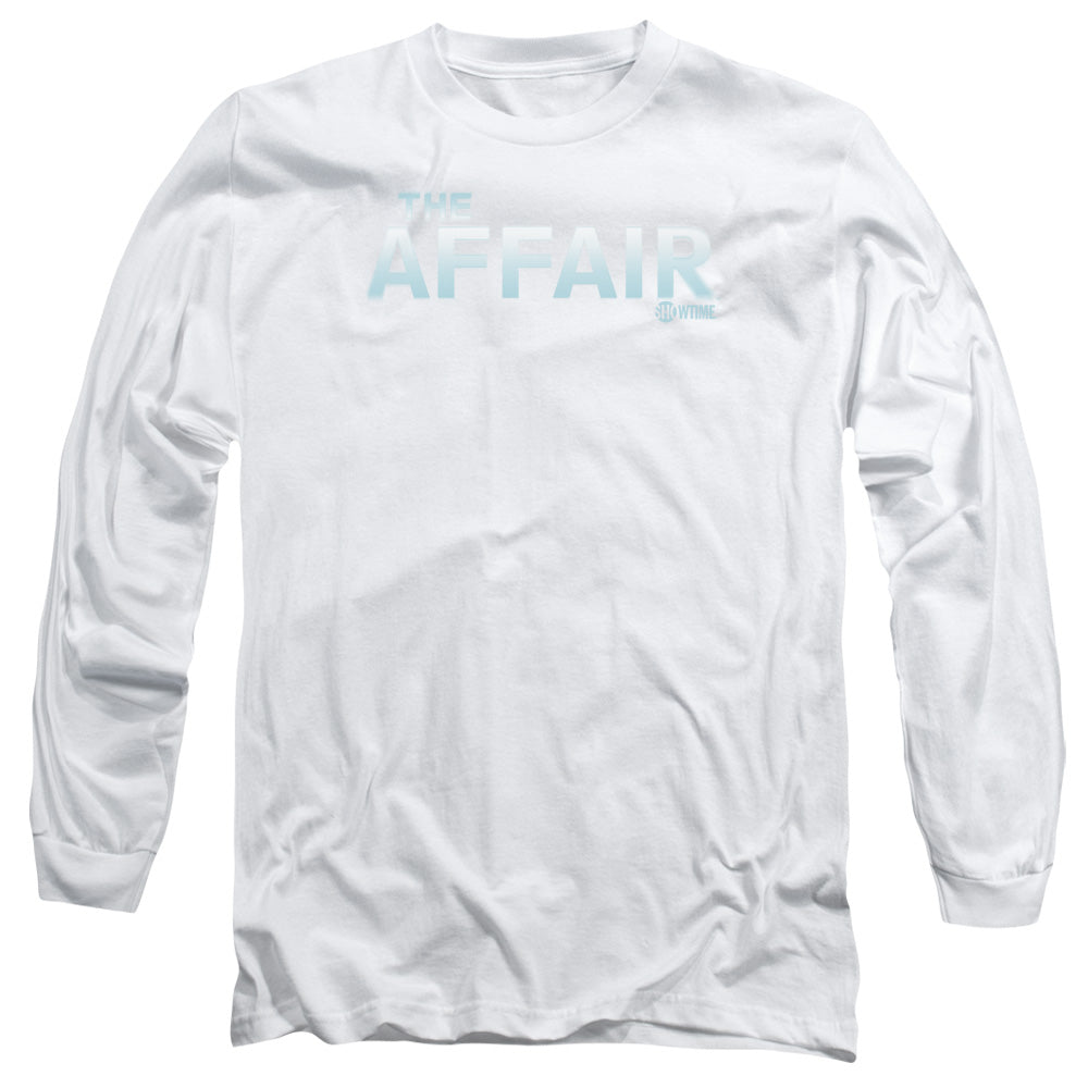 AN OFFCIALLY LICENSED AFFAIR LOGO MEN'S LONG SLEEVE T-SHIRT WHITE