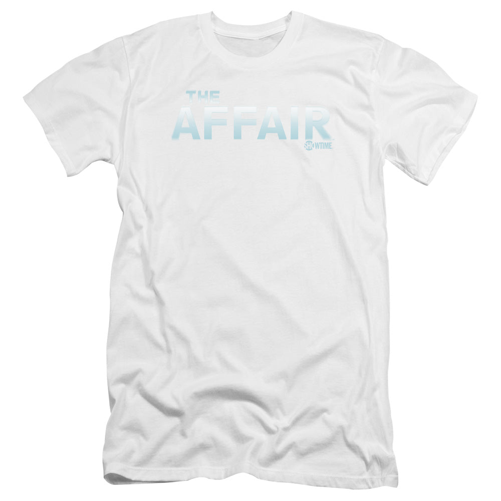 AN OFFCIALLY LICENSED AFFAIR LOGO MEN'S PREMIUM SLIM FIT T-SHIRT WHITE