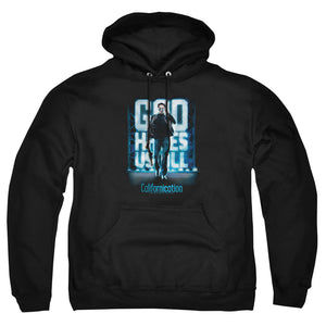 AN OFFCIALLY LICENSED CALIFORNICATION HIT THE LIGHTS ADULT UNISEX PULLOVER HOODIE BLACK