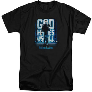 AN OFFCIALLY LICENSED CALIFORNICATION HIT THE LIGHTS MEN'S TALL FIT T-SHIRT BLACK