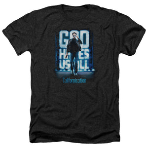 AN OFFCIALLY LICENSED CALIFORNICATION HIT THE LIGHTS MEN'S HEATHER T-SHIRT CHARCOAL