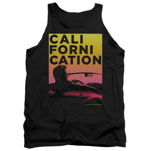 AN OFFCIALLY LICENSED CALIFORNICATION SUNSET RIDE ADULT UNISEX TANK TOP BLACK