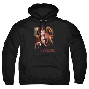 AN OFFCIALLY LICENSED CALIFORNICATION SMOKER ADULT UNISEX PULLOVER HOODIE BLACK