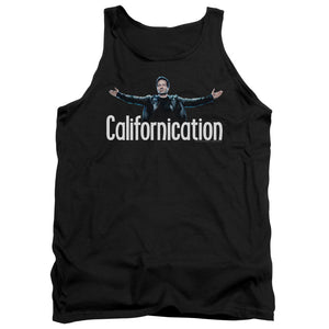 AN OFFCIALLY LICENSED CALIFORNICATION OUTSTRETCHED ADULT UNISEX TANK TOP BLACK