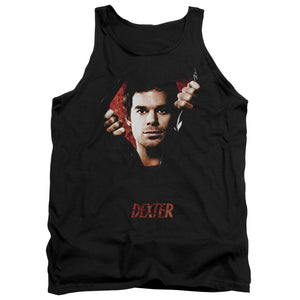 AN OFFCIALLY LICENSED DEXTER BODY BAD ADULT UNISEX TANK TOP BLACK