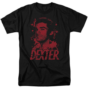 AN OFFCIALLY LICENSED DEXTER BORN IN BLOOD MEN'S REGULAR FIT T-SHIRT BLACK