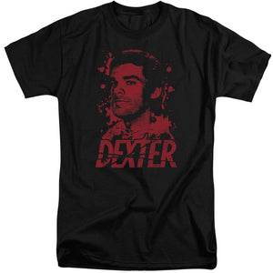 AN OFFCIALLY LICENSED DEXTER BORN IN BLOOD MEN'S TALL FIT T-SHIRT BLACK