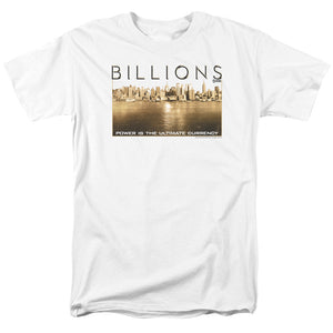 AN OFFCIALLY LICENSED BILLIONS GOLDEN CITY MEN'S REGULAR FIT T-SHIRT WHITE