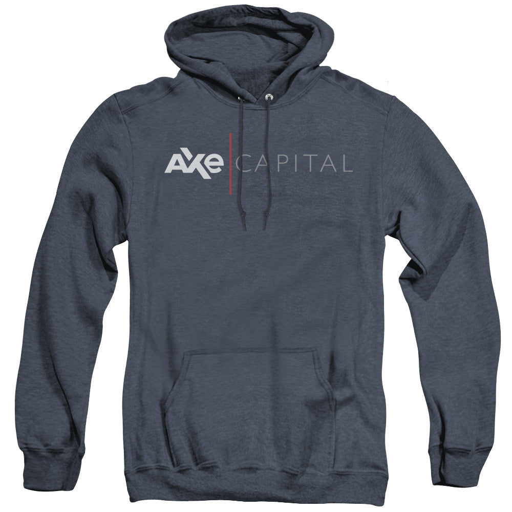 AN OFFCIALLY LICENSED BILLIONS CORPORATE ADULT UNISEX HEATHER PULLOVER HOODIE NAVY