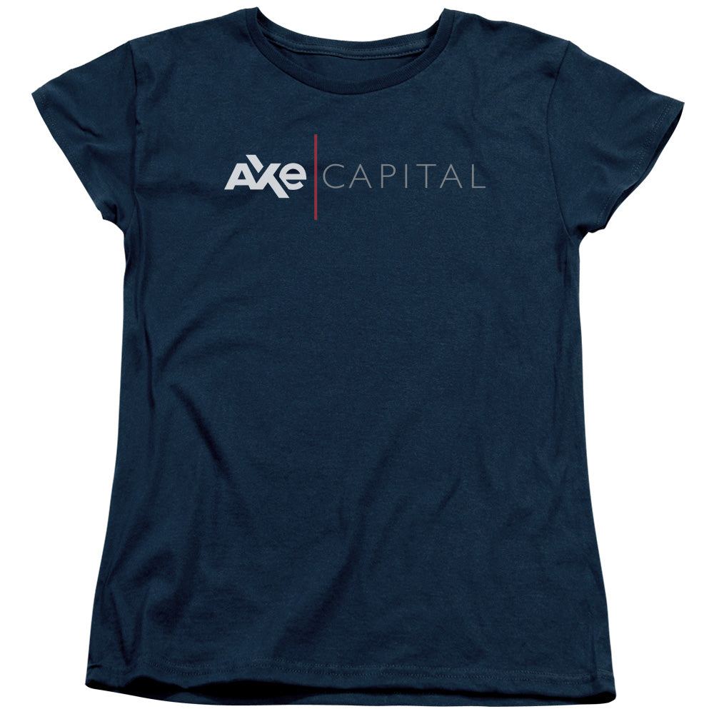 AN OFFCIALLY LICENSED BILLIONS CORPORATE WOMEN'S REGULAR FIT T-SHIRT NAVY