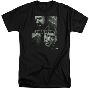AN OFFCIALLY LICENSED BILLIONS CURRENCY POSTER MEN'S TALL FIT T-SHIRT BLACK