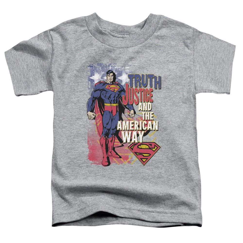 Superman Truth Justice Licensed Toddler T-Shirt LG