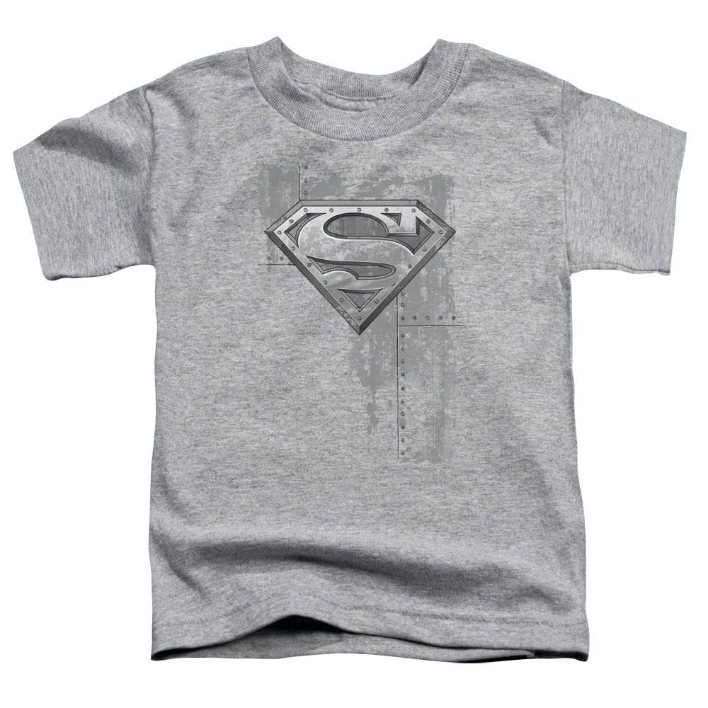 Superman Riveted Metal Licensed Toddler T-Shirt LG