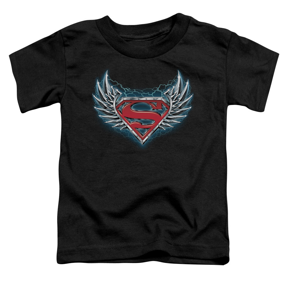 Superman Steel Wings Logo Licensed Toddler T-Shirt SM-LG