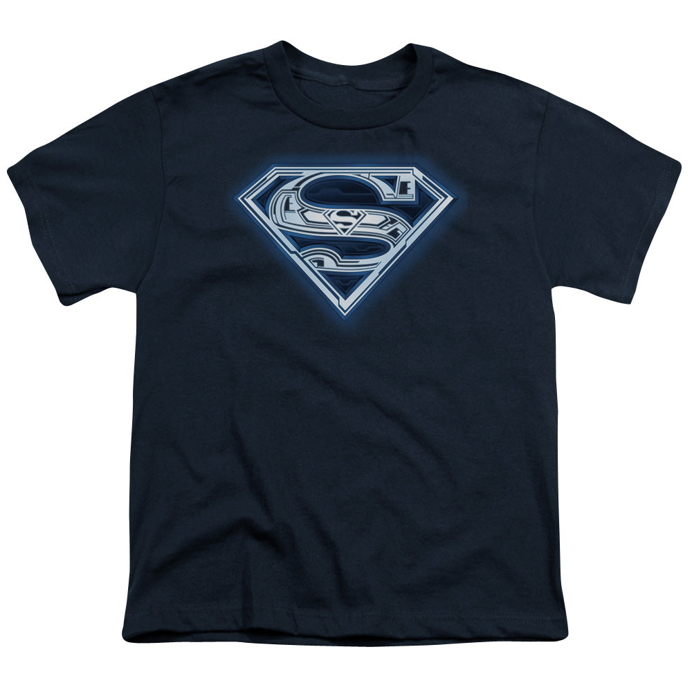Superman Cyber Shield Licensed Kid's T-Shirt (Ages 4-7) SM-XL