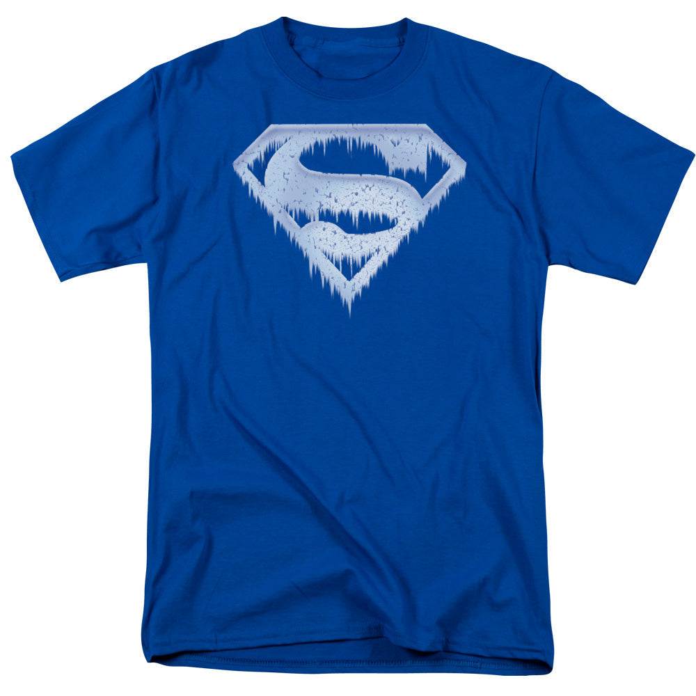 Superman Ice And Snow Shield Licensed Adult Unisex T-Shirt Regular Fit Tee SM-3X