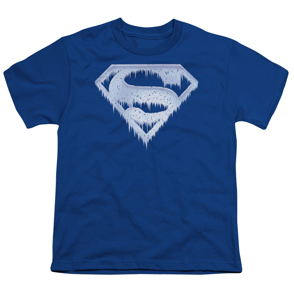 Superman Ice And Snow Shield Licensed Kid's T-Shirt (Ages 4-7) XS-XL
