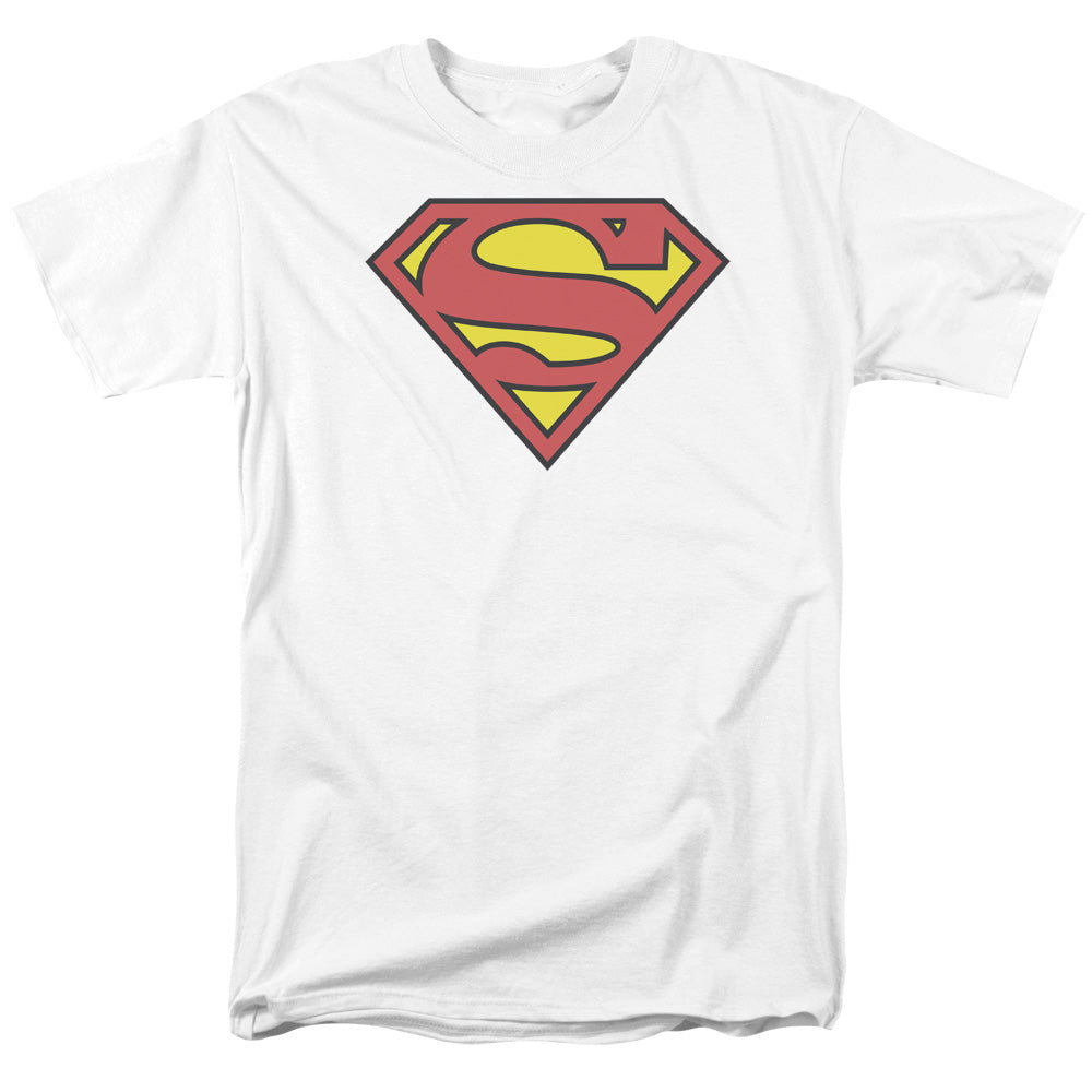 Superman Classic Logo Licensed Adult Unisex T-Shirt Regular Fit Tee SM-3X
