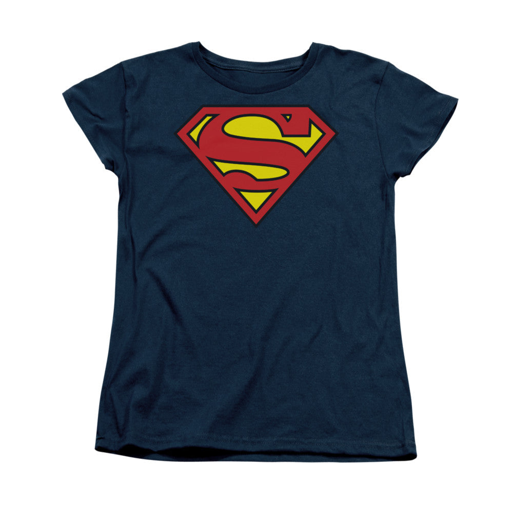 Superman Basic Logo Licensed Women's T-Shirt Regular Fit SM-2X