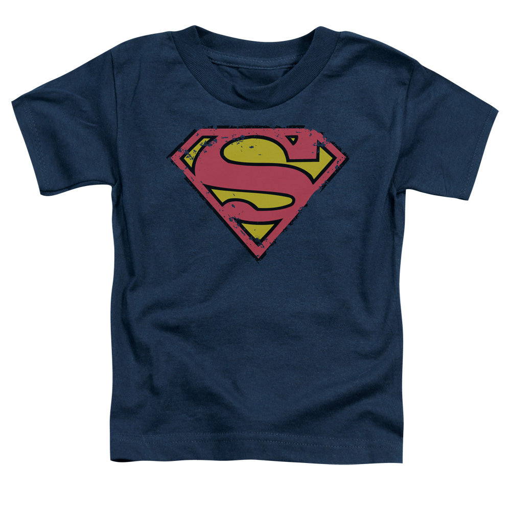 Superman Distressed Shield Licensed Toddler T-Shirt LG