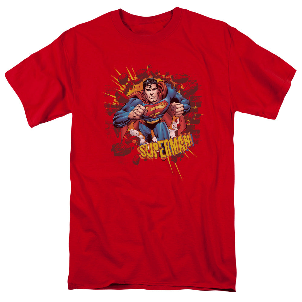 Superman Sorry About The Wall Licensed Adult Unisex T-Shirt Regular Fit Tee