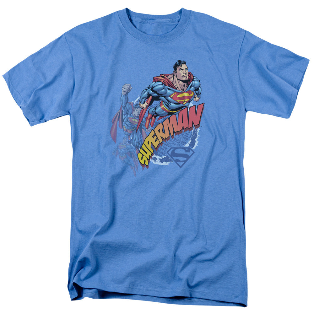 Superman Up Up And Away Licensed Adult Unisex T-Shirt Regular Fit Tee SM-XL