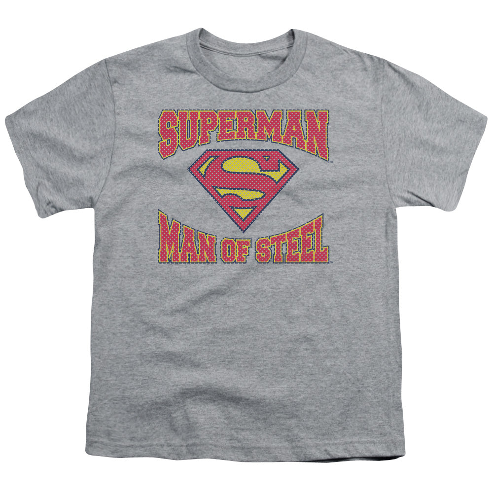 Superman Man Of Steel Jersey Licensed Kid's T-Shirt (Ages 4-7) SM-XL
