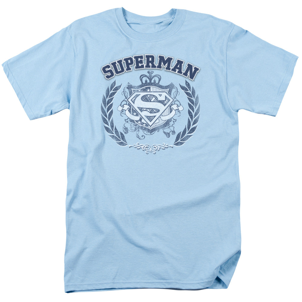 Superman Collegiate Crest Licensed Adult Unisex T-Shirt Regular Fit Tee SM-3X