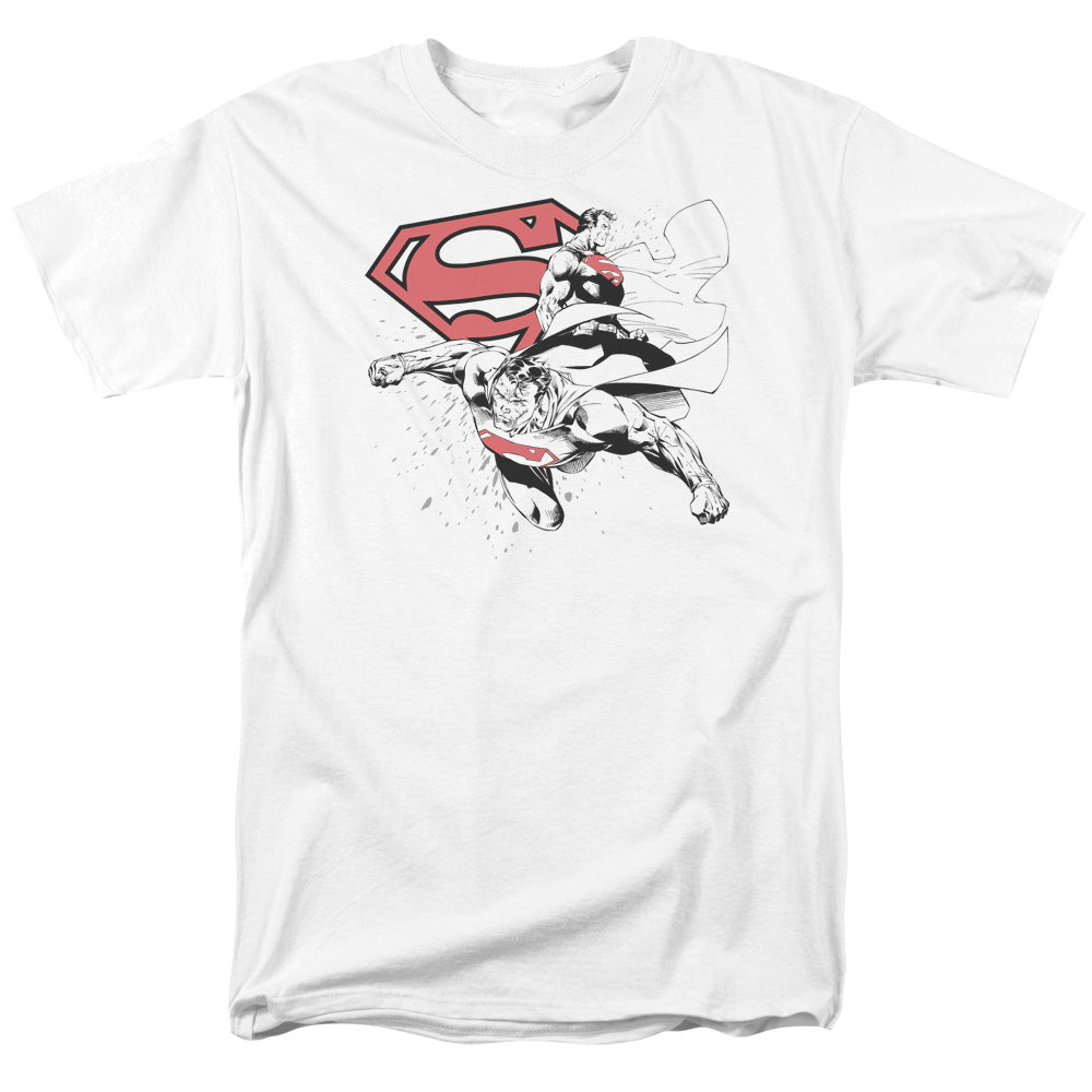 Superman Double The Power Licensed Adult Unisex T-Shirt Regular Fit Tee SM-3X