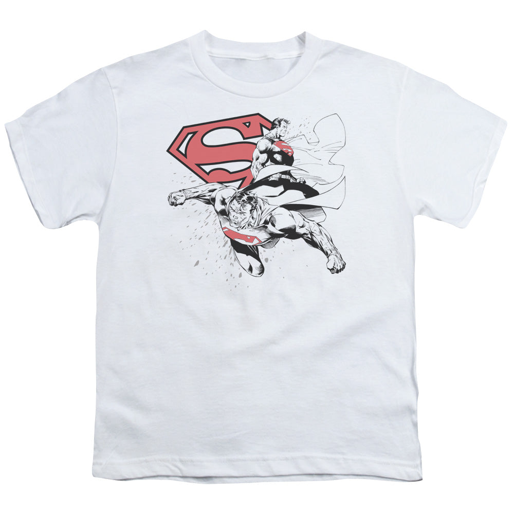 Superman Double The Power Licensed Kid's T-Shirt (Ages 4-7) SM-LG