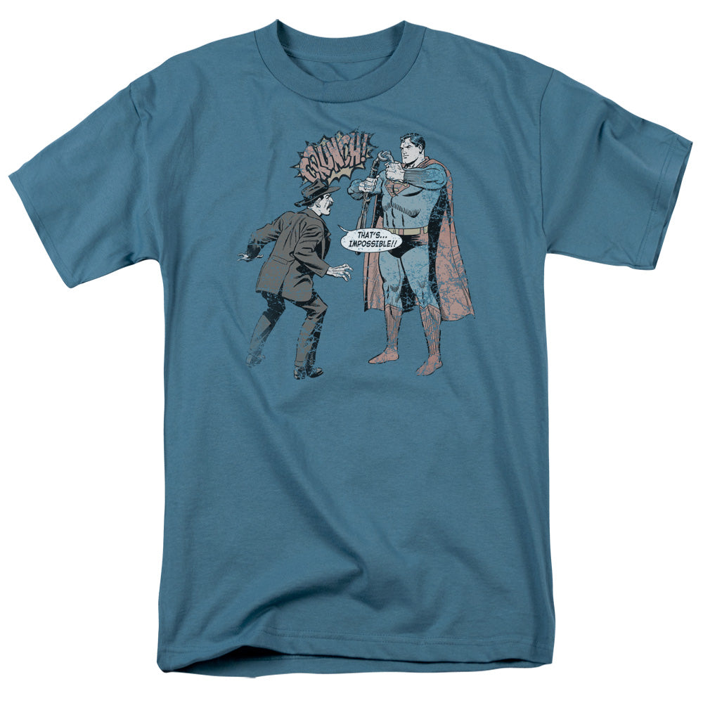 Superman Gun Control Licensed Adult Unisex T-Shirt Regular Fit Tee SM-3X