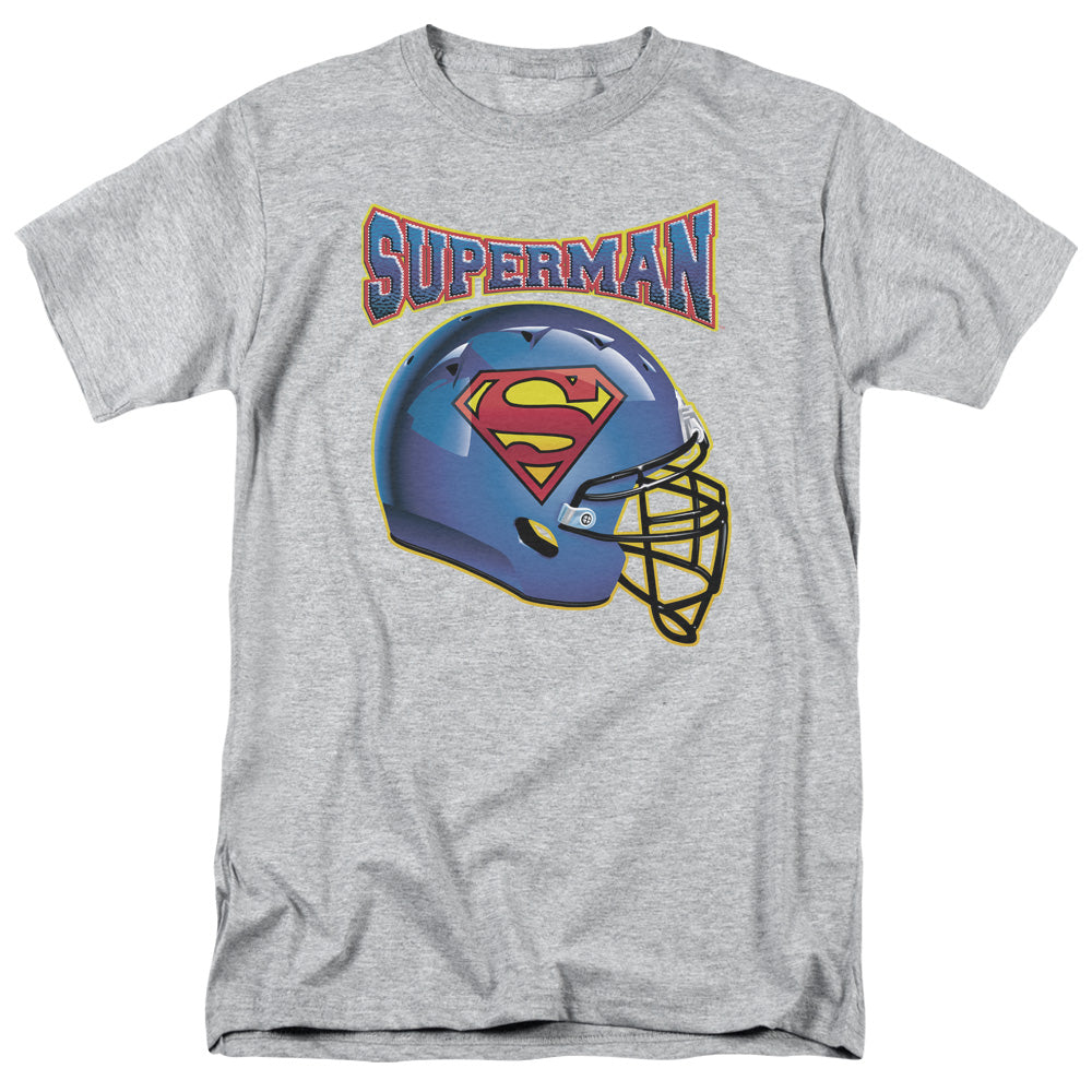 Superman Helmet Licensed Adult Unisex T-Shirt Regular Fit Tee SM-3X