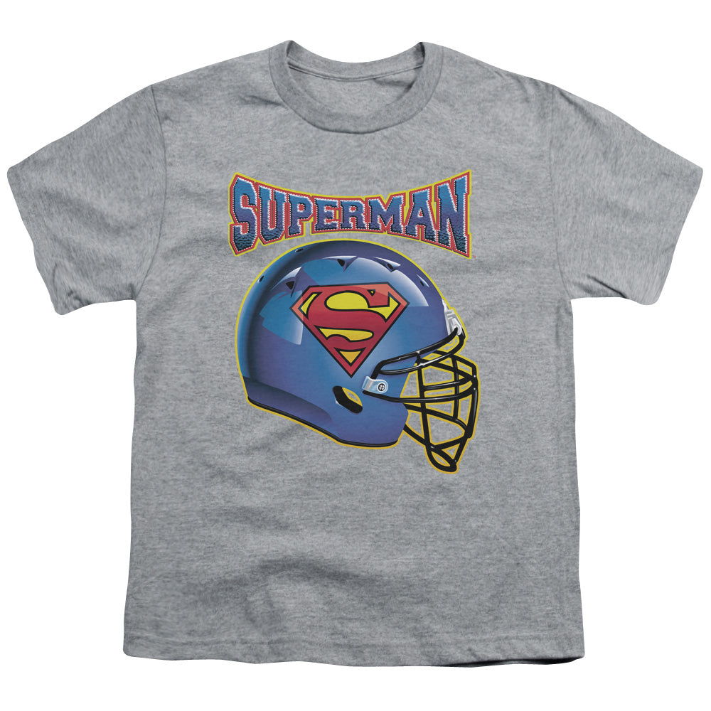 Superman Helmet Licensed Kid's T-Shirt (Ages 4-7) XS-XL
