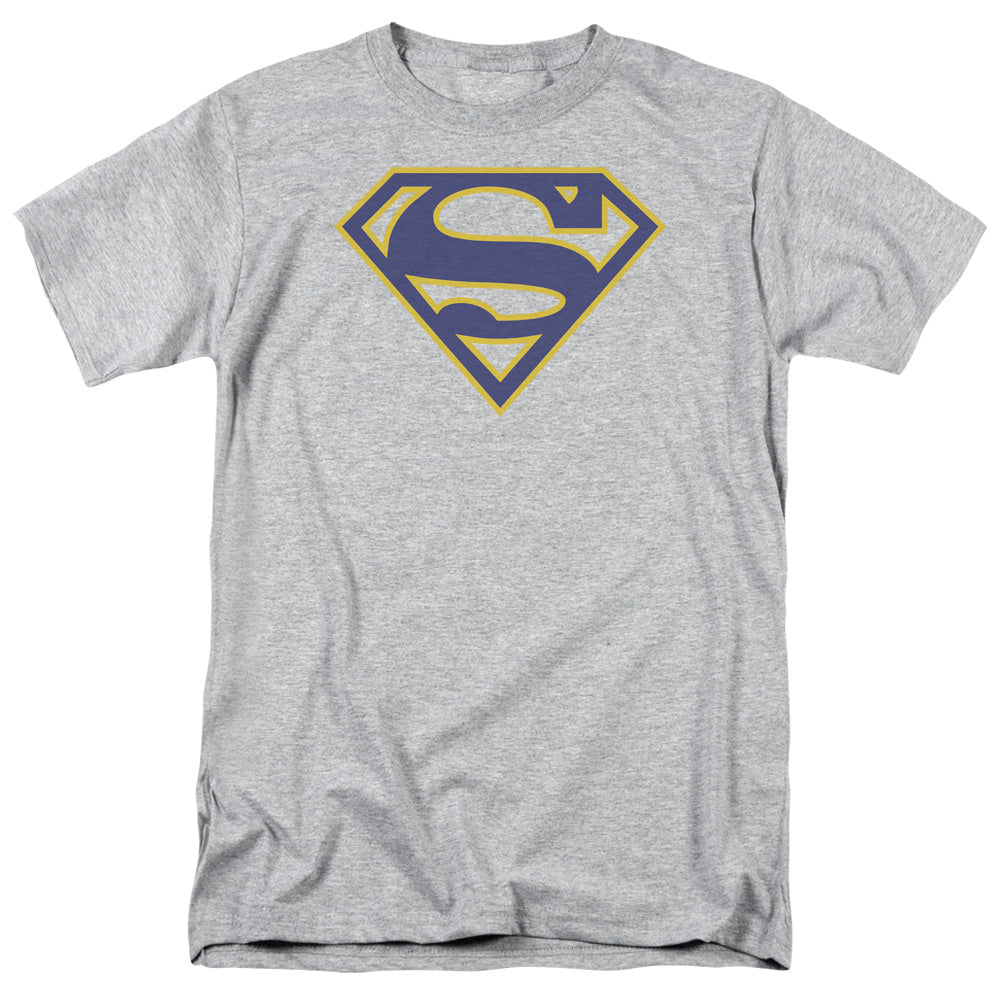 Superman Maize & Blue Shield Licensed Adult Unisex T-Shirt Regular Fit Tee SM-3X
