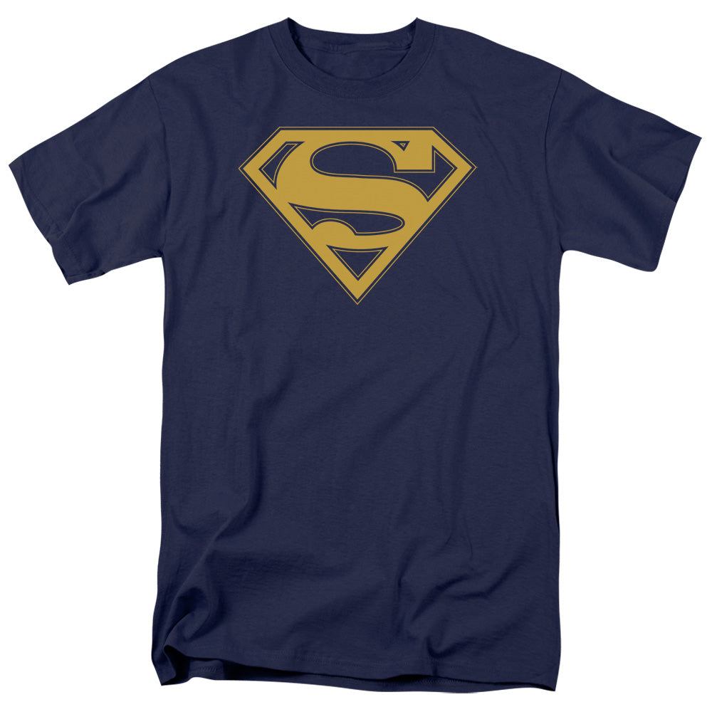 Superman Maize & Blue Shield Licensed Adult Unisex T-Shirt Regular Fit Tee SM-3X