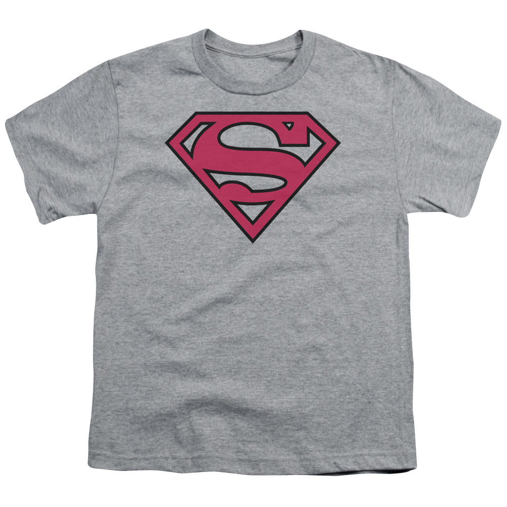 Superman Red & Black Shield Licensed Kid's T-Shirt (Ages 4-7) SM